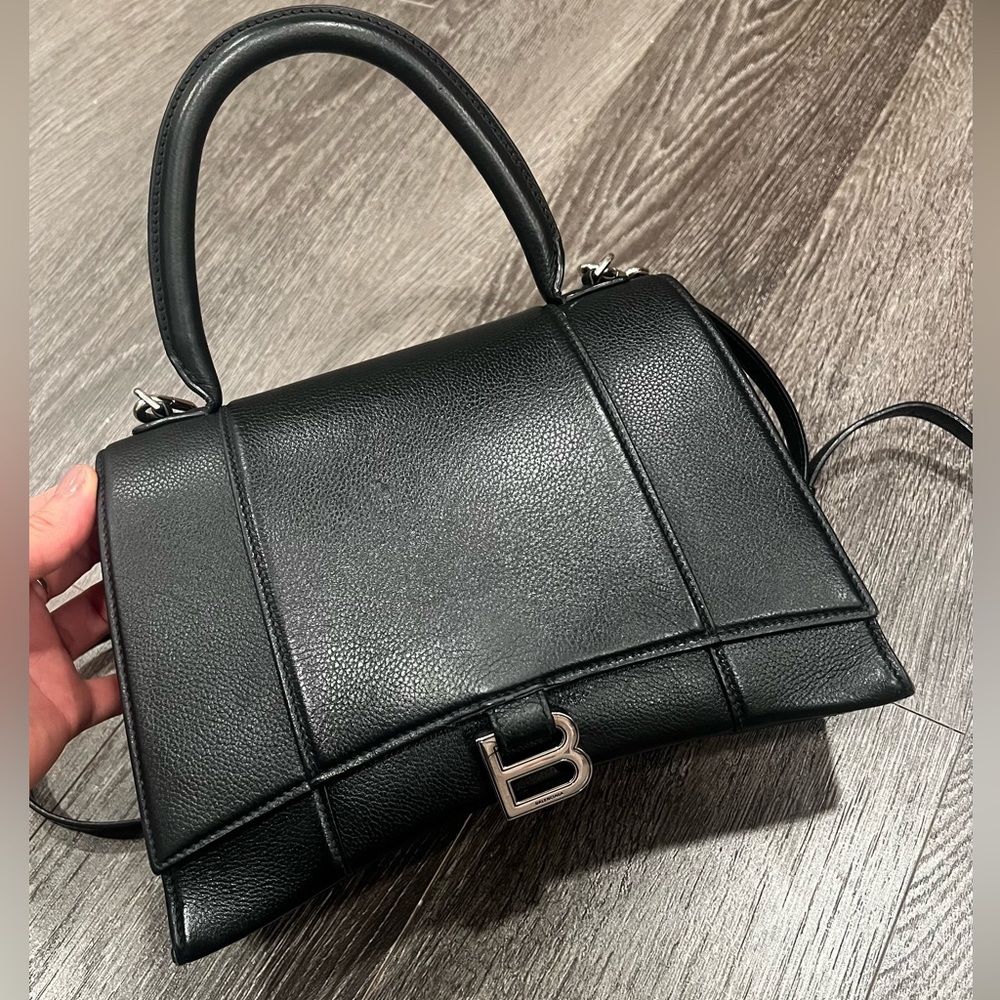 balenciaga hourglass medium top handle bag